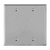 2-Gang Blank Wall Plate | Stainless Steel