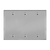 3-Gang Blank Wall Plate | Stainless Steel