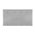 4-Gang Blank Wall Plate | Stainless Steel