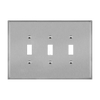 3-Gang Toggle Switch Wall Plate | Over-Sized | Stainless Steel