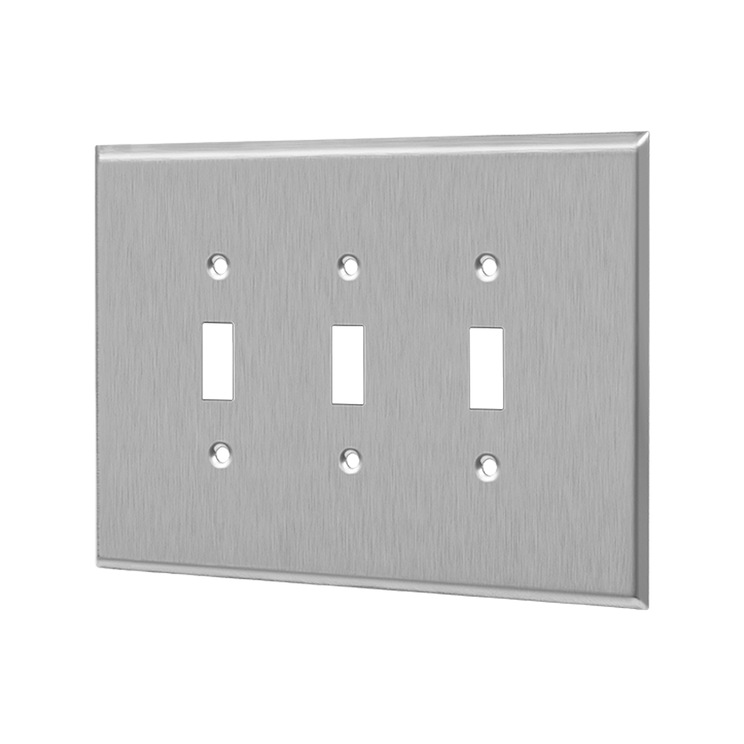 ENERLITES 7713O 3-gang over-sized toggle switch wall plate, 430 stainless steel, corrosion and heat resistant