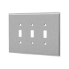 3-Gang Toggle Switch Wall Plate | Over-Sized | Stainless Steel