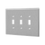 3-Gang Toggle Switch Wall Plate | Over-Sized | Stainless Steel