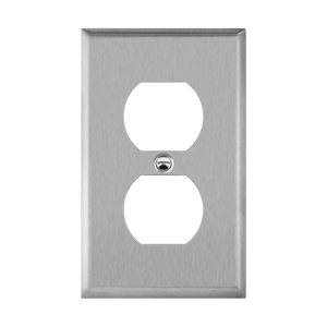 1-Gang Duplex Wall Plate | Stainless Steel