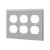 3-Gang Duplex Wall Plate | Stainless Steel