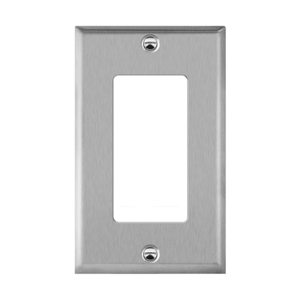 1-Gang Decorator Wall Plate | Stainless Steel