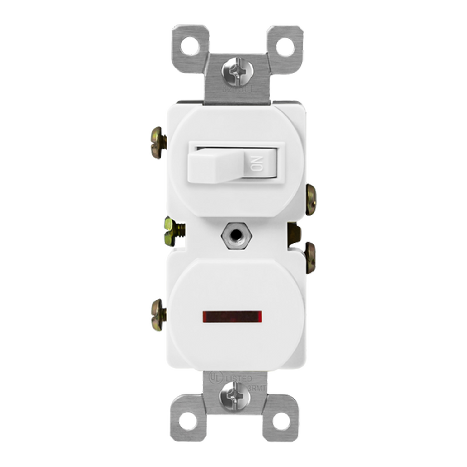 15 Amp Combination Toggle Switch/Pilot Light Single-Pole | 120V | Commercial Grade