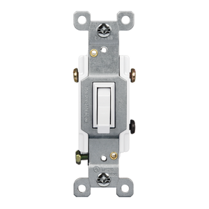 Three Way Toggle Switch, 15 Amp Residential Grade