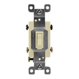 ENERLITES 84150 four-way toggle switch, 15A, thermoplastic body, galvanized steel strap, UL listed, residential grade