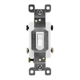 Reliable ENERLITES 84150 15A four-way toggle switch for homes and offices. Durable thermoplastic, corrosion-resistant steel strap, UL listed, 2-year warranty.