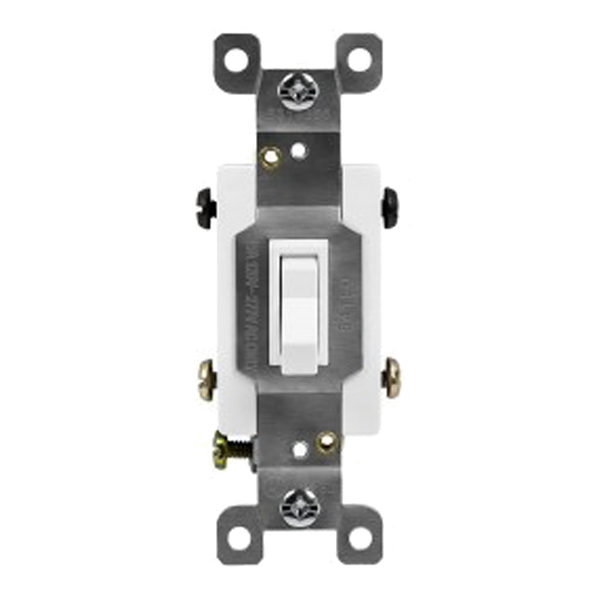 Residential Grade Toggle Switch, 4-Way, 15A, 120/277V
