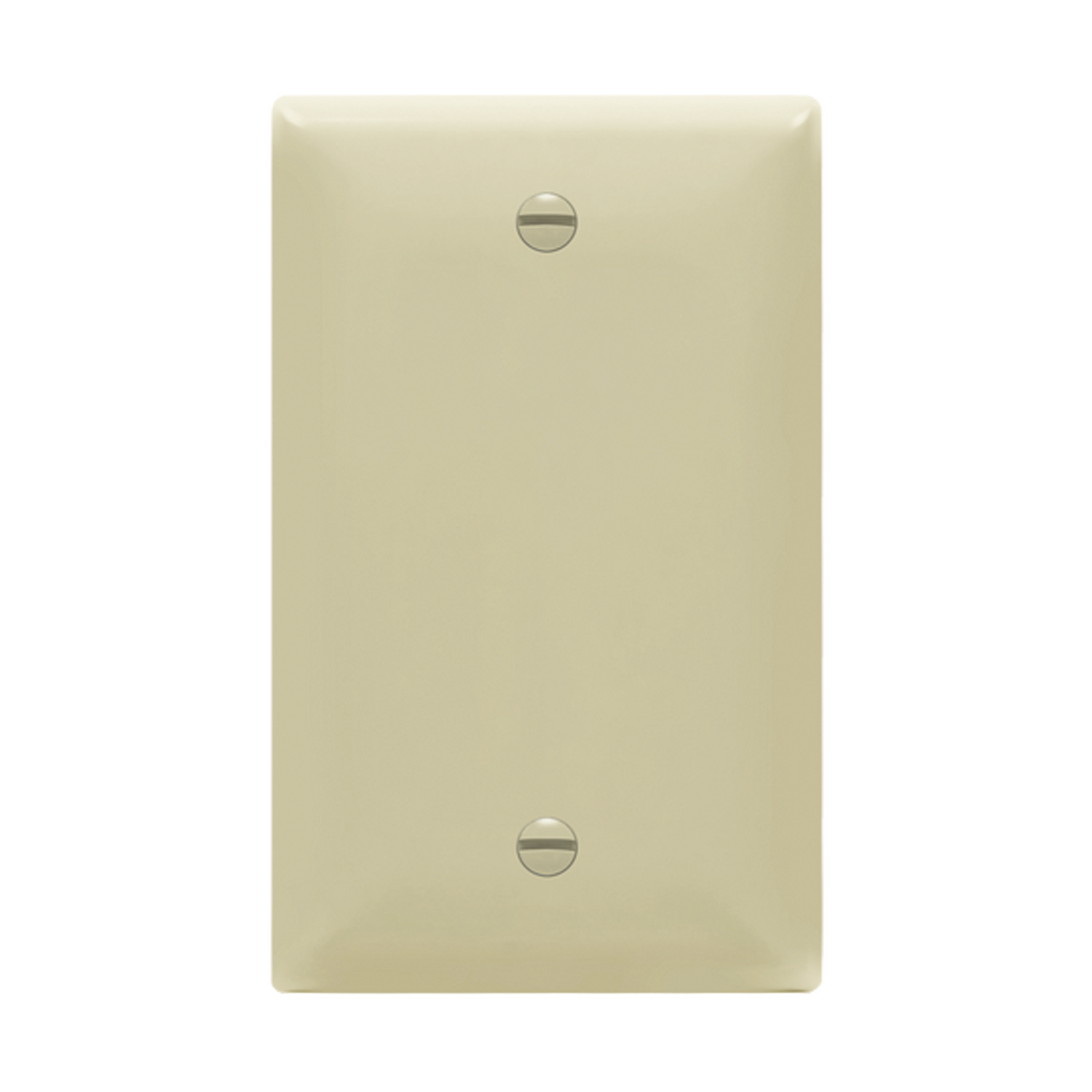 Thermoplastic blank wall plate for electrical box