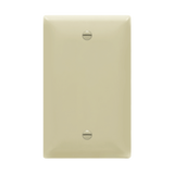 Thermoplastic blank wall plate for electrical box