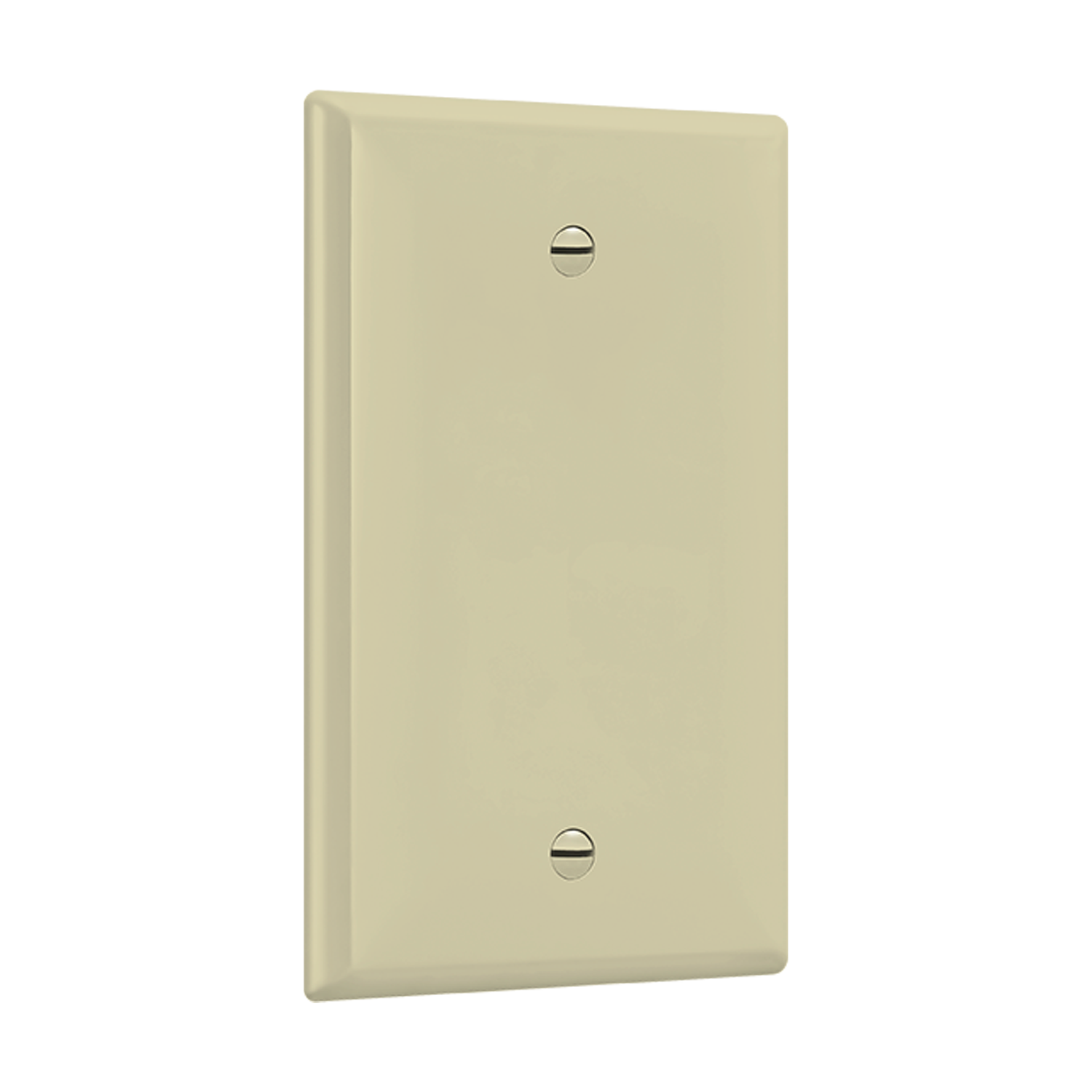 Blank cover one-gang mid-size wall plate 8801M