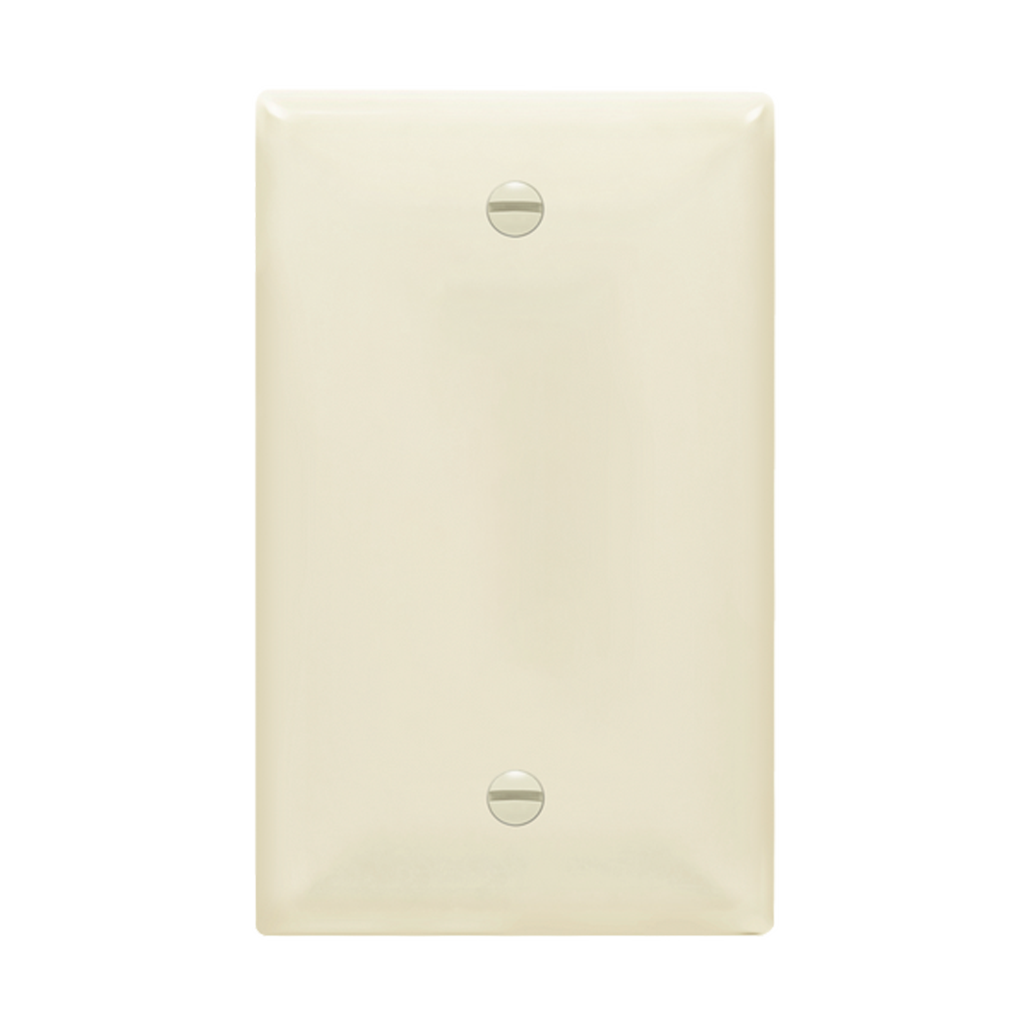Thermoplastic blank wall plate for electrical box