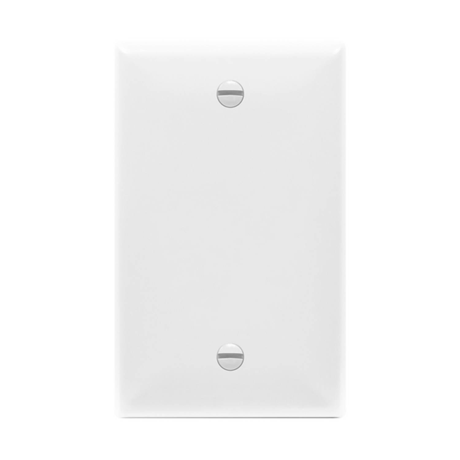 Blank cover one-gang mid-size wall plate 8801M