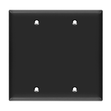 Blank electrical box cover double gang