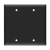 2-Gang Blank Wall Plate | Residential Grade