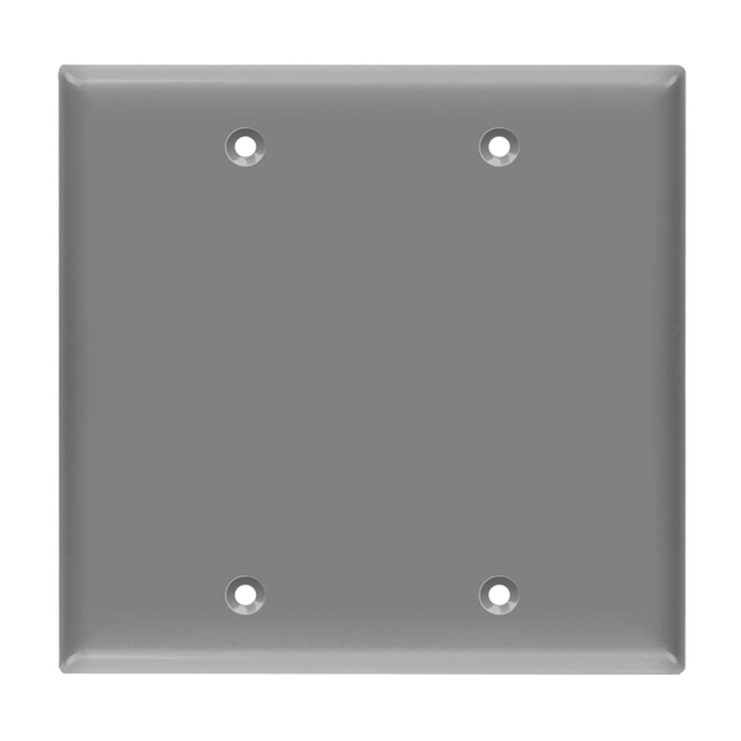 Blank electrical box cover double gang