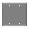 2-Gang Blank Wall Plate | Residential Grade