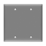Blank electrical box cover double gang