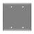 2-Gang Blank Wall Plate | Residential Grade