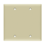 Blank electrical box cover double gang