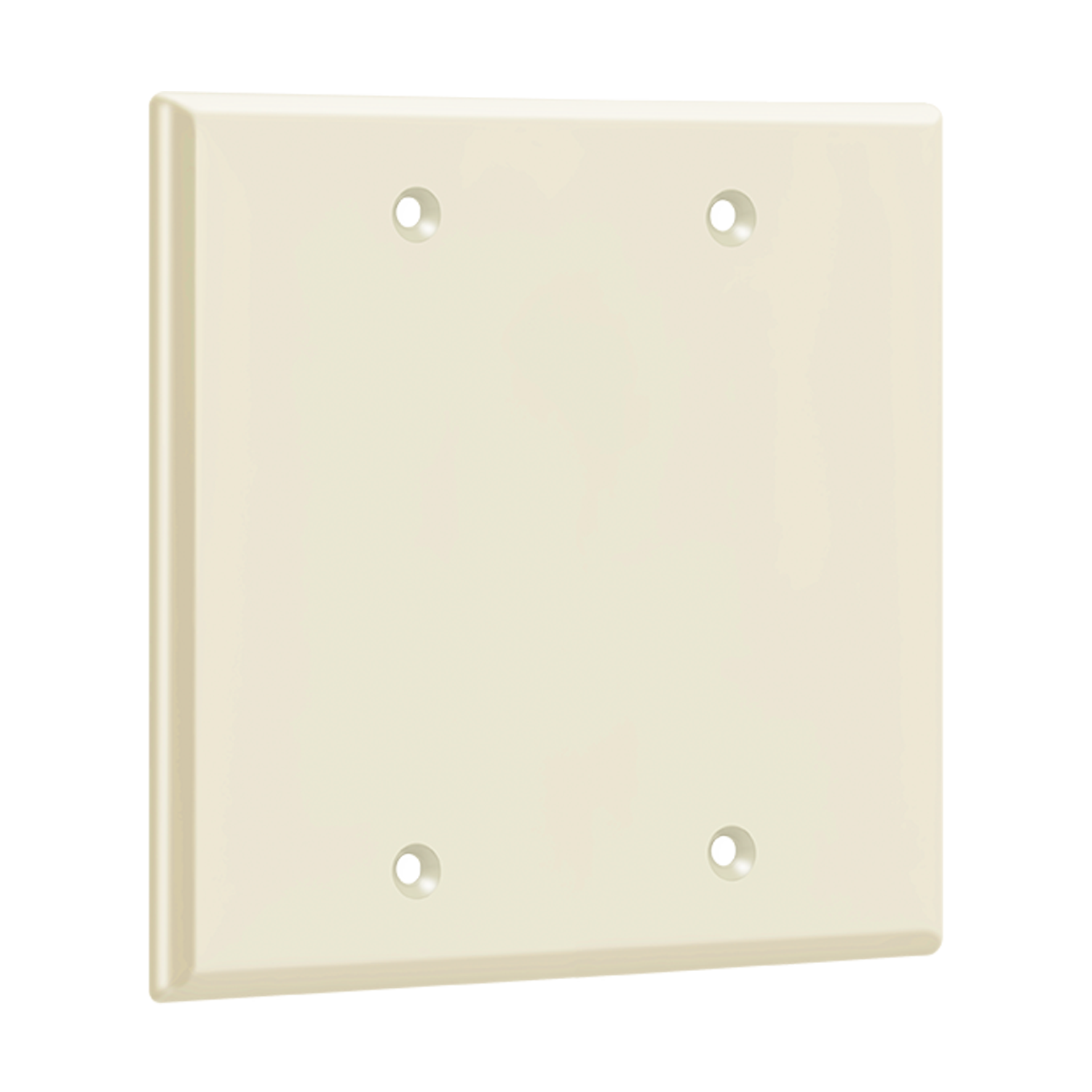 Blank electrical box cover double gang