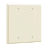 Blank electrical box cover double gang