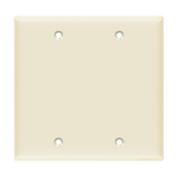 Blank electrical box cover double gang
