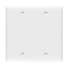 2-Gang Blank Wall Plate | Residential Grade