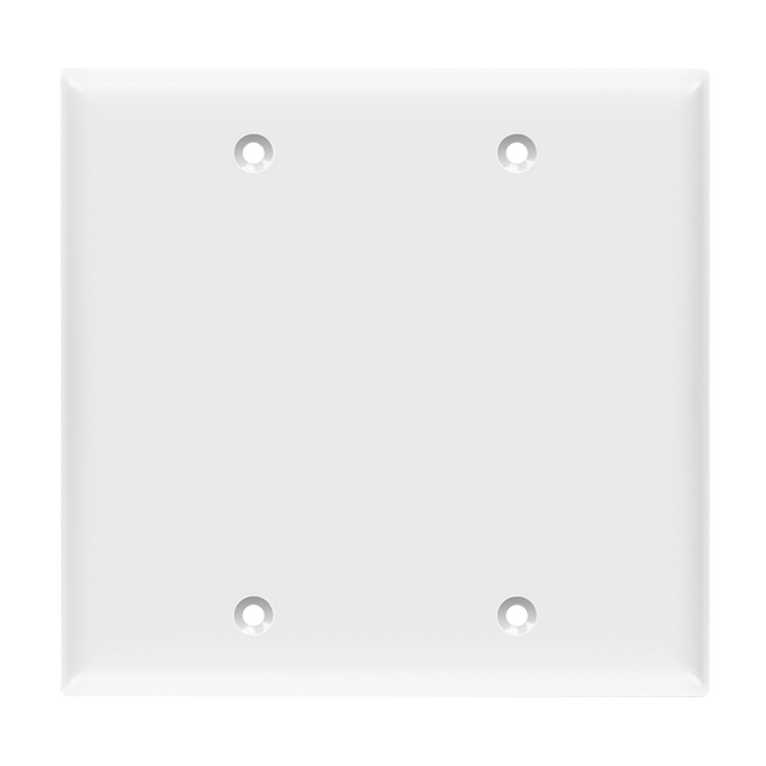 2Gang Blank Wall Plate Residential Grade