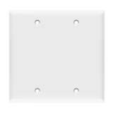2-gang blank wall plate thermoplastic