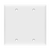 2-Gang Blank Wall Plate | Residential Grade