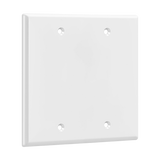 2-gang blank wall plate thermoplastic