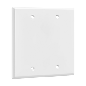 2-Gang Blank Wall Plate | Residential Grade