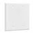 2-Gang Blank Wall Plate | Residential Grade