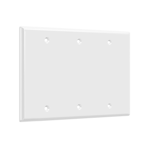 3-Gang Blank Wall Plate | Residential Grade