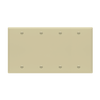 4-Gang Blank Wall Plate | Residential Grade
