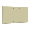 4-Gang Blank Wall Plate | Residential Grade