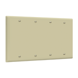 Enerlites 8804 four-gang blank cover wall plate