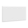 4-Gang Blank Wall Plate | Residential Grade