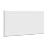 Enerlites 8804 four-gang blank cover wall plate