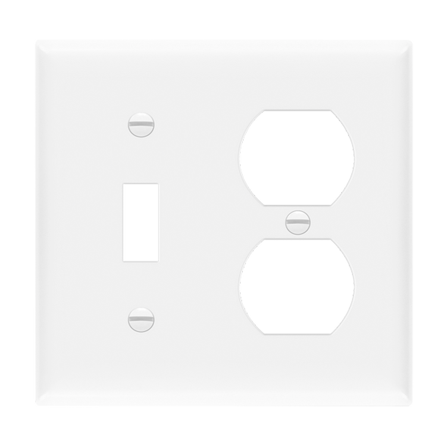 2-Gang Combo Wall Plate Toggle/Duplex Receptacle | Standard Size | Residential Grade | Enerlites 881121