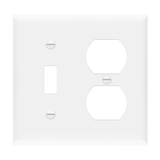 2-Gang Combo Wall Plate Toggle/Duplex Receptacle | Standard Size | Residential Grade | Enerlites 881121