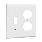 2-Gang Combo Wall Plate Toggle/Duplex Receptacle | Standard Size | Residential Grade | Enerlites 881121