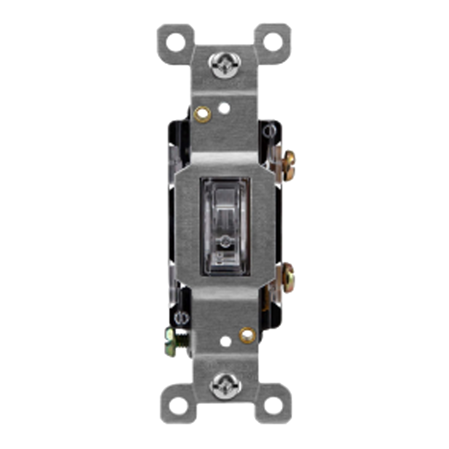 15 Amp Clear Lighted Single-Pole Toggle Switch | 120/270V | Impact-Resistant