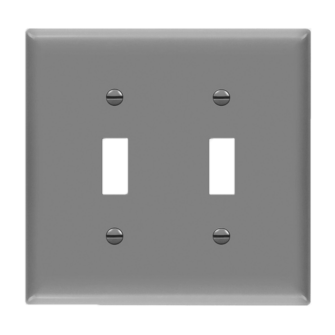 2-Gang Toggle Switch Wall Plate | Residential Grade