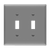 2-Gang Toggle Switch Wall Plate | Residential Grade
