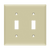2-Gang Toggle Switch Wall Plate | Residential Grade